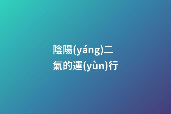 陰陽(yáng)二氣的運(yùn)行