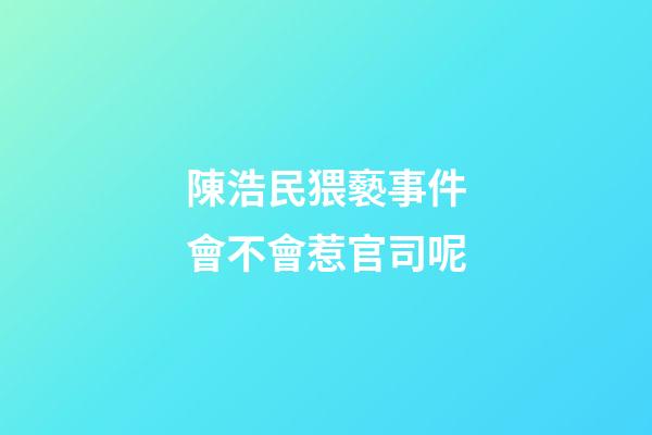 陳浩民猥褻事件會不會惹官司呢