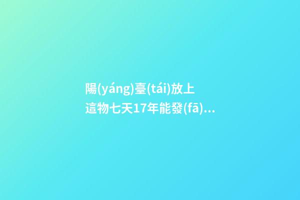 陽(yáng)臺(tái)放上這物七天17年能發(fā)橫財(cái)