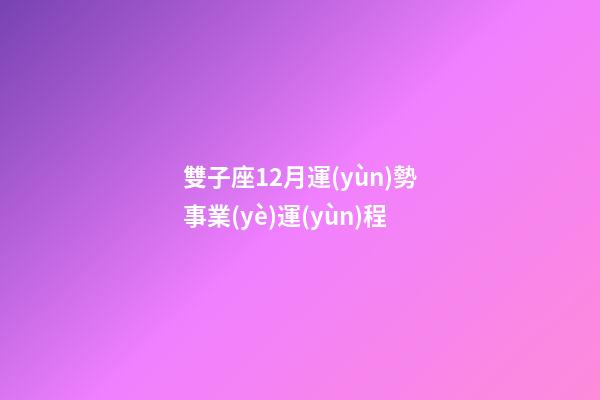 雙子座12月運(yùn)勢事業(yè)運(yùn)程-第1張-星座運(yùn)勢-玄機(jī)派