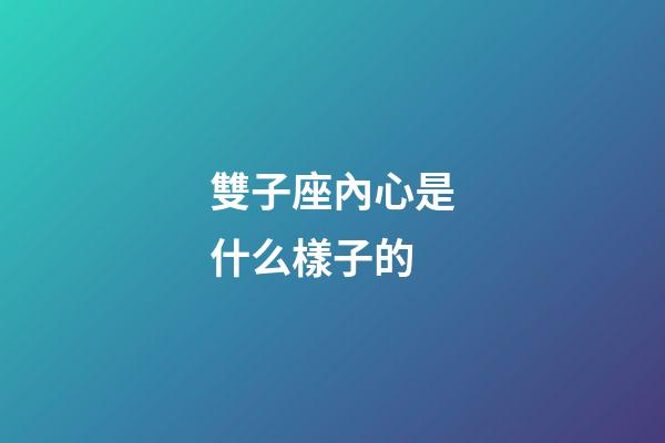 雙子座內心是什么樣子的-第1張-星座運勢-玄機派