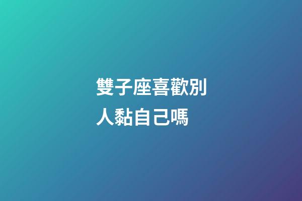 雙子座喜歡別人黏自己嗎-第1張-星座運勢-玄機派