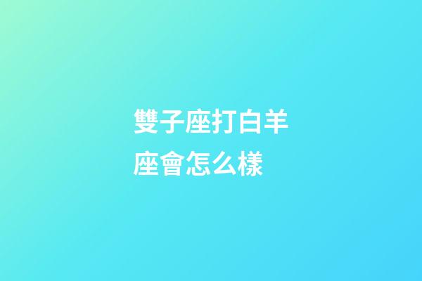 雙子座打白羊座會怎么樣-第1張-星座運勢-玄機派