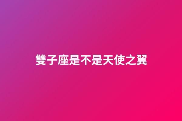 雙子座是不是天使之翼-第1張-星座運勢-玄機派