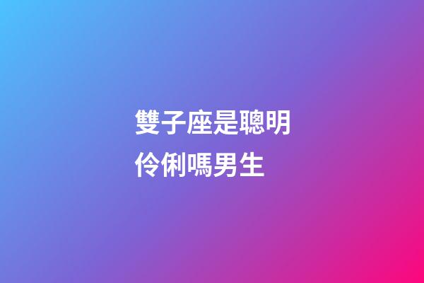 雙子座是聰明伶俐嗎男生-第1張-星座運勢-玄機派