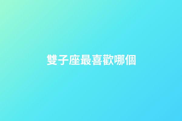雙子座最喜歡哪個-第1張-星座運勢-玄機派