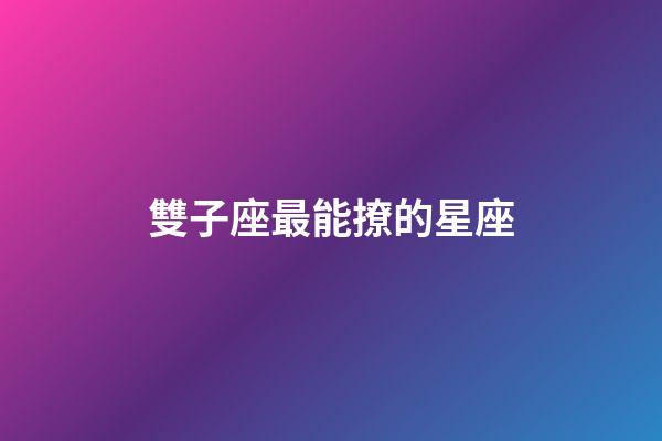 雙子座最能撩的星座-第1張-星座運勢-玄機派
