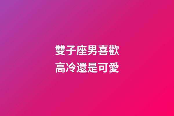 雙子座男喜歡高冷還是可愛-第1張-星座運勢-玄機派
