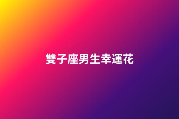 雙子座男生幸運花-第1張-星座運勢-玄機派