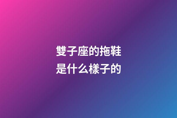 雙子座的拖鞋是什么樣子的-第1張-星座運勢-玄機派