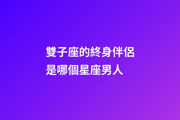 雙子座的終身伴侶是哪個星座男人-第1張-星座運勢-玄機派