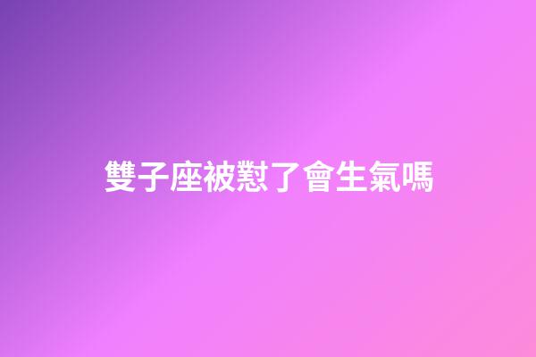 雙子座被懟了會生氣嗎-第1張-星座運勢-玄機派