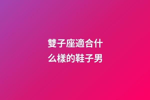 雙子座適合什么樣的鞋子男