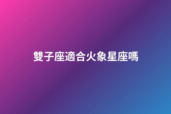 雙子座適合火象星座嗎-第1張-星座運勢-玄機派