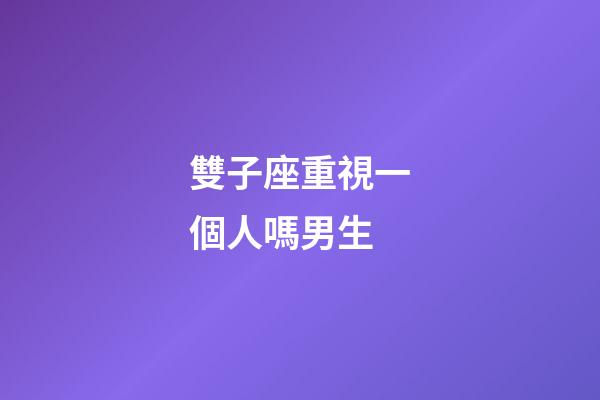 雙子座重視一個人嗎男生-第1張-星座運勢-玄機派