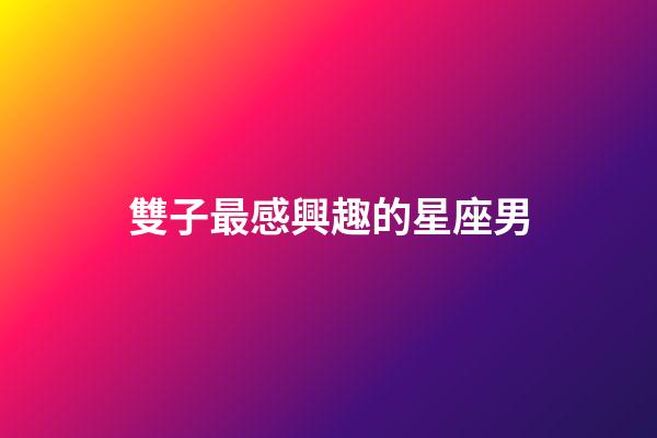 雙子最感興趣的星座男-第1張-星座運勢-玄機派