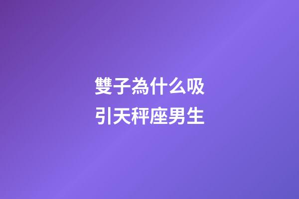 雙子為什么吸引天秤座男生-第1張-星座運勢-玄機派