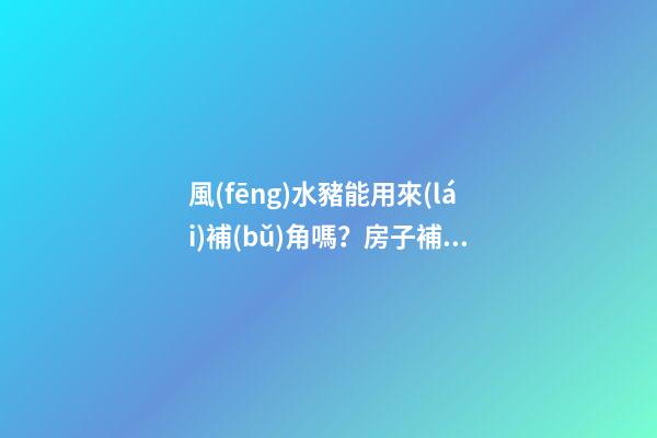 風(fēng)水豬能用來(lái)補(bǔ)角嗎？房子補(bǔ)角方法有哪些？