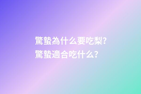 驚蟄為什么要吃梨？驚蟄適合吃什么？