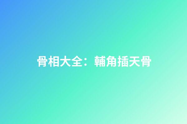 骨相大全：輔角插天骨