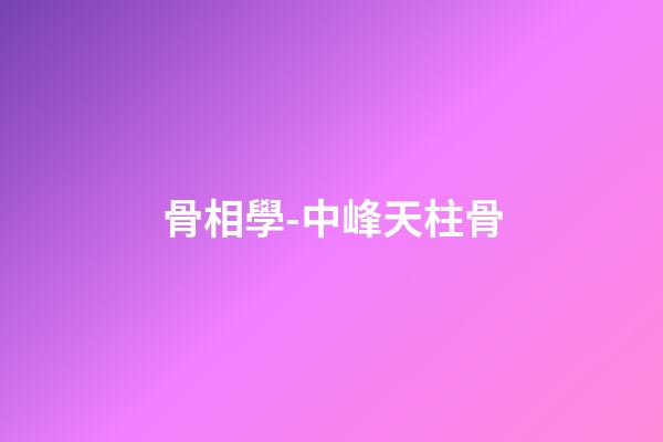 骨相學-中峰天柱骨