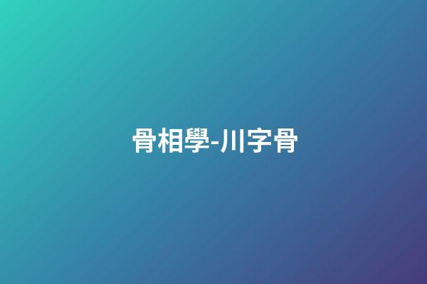 骨相學-川字骨