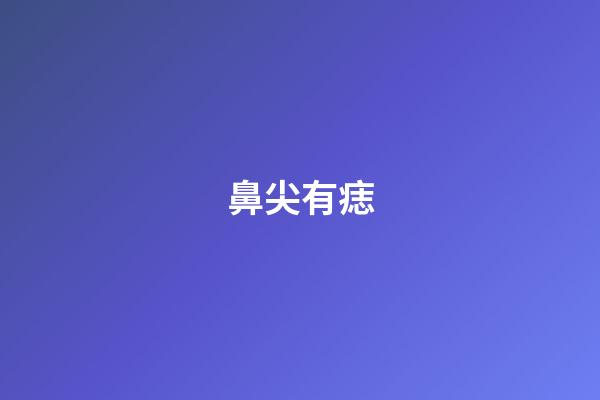 鼻尖有痣（鼻尖有痣的女人）