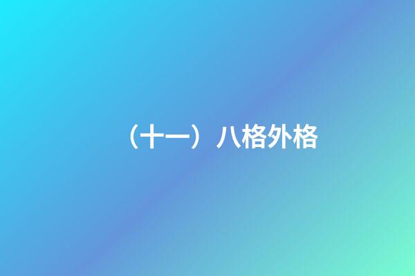 （十一）八格外格